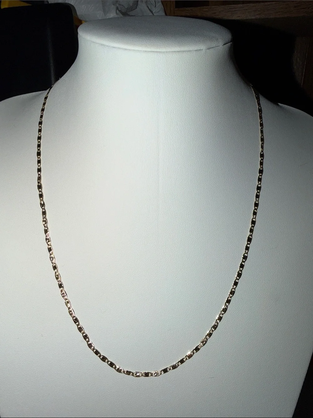 18K yellow gold-filled, diamond-cut Valentino chain necklace